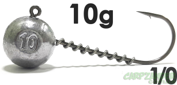 Джиг-головка Jigger з пружинкою кр. Jaxon (Korea) 1/0 10g