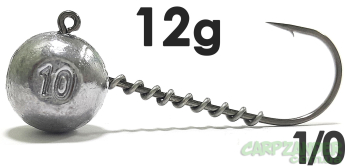 Джиг-головка Jigger з пружинкою кр. Jaxon (Korea) 1/0 12g