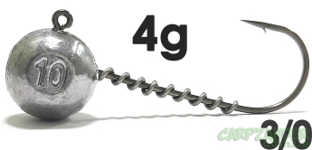 Джиг-головка Jigger з пружинкою кр. Jaxon (Korea) 3/0 4g