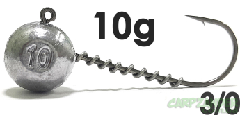 Джиг-головка Jigger з пружинкою кр. Jaxon (Korea) 3/0 10g