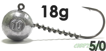 Джиг-головка Jigger з пружинкою кр. Jaxon (Korea) 5/0 18g