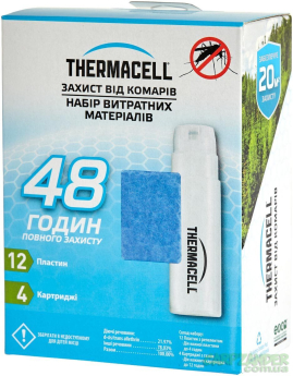 Картридж Thermacell Mosquito R-4 (12 репелентів 4 балони) балон 12 годин репел один 4 години