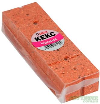 Кекс прикормка прессованная пиленая Чеснок (4шт/уп)