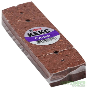 Кекс прикормка прессованная пиленая Слива (4шт/уп)