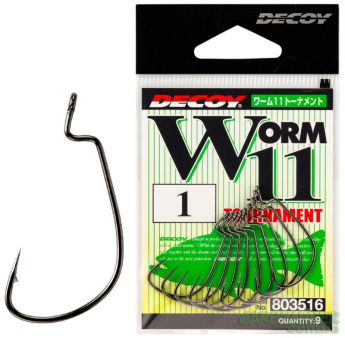 Крючок Decoy Worm 11 Tournament № 1/0 9шт