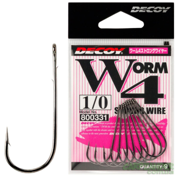 Крючок Decoy Worm 4 Strong Wire № 1 9шт