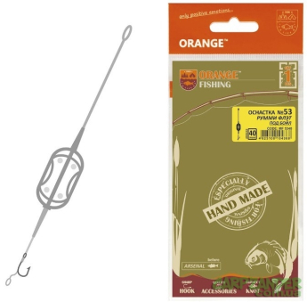 Готовый монтаж Карп ORANGE #53 Roomy Flat Method Leadcore