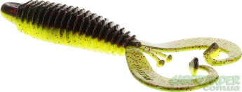 Силікон Westin RingCraw Curltail 9cm Black/Chartreuse 1шт
