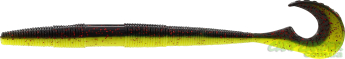 Силикон Westin Swimming Worm 13cm 5g Black/Chartreuse (5шт/уп)