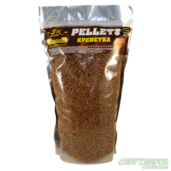Пеллетс 3KBaits 4mm 0.8kg Креветка