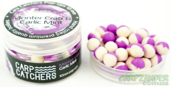 Бойли Carp Catchers Pop-Up «Monster Crab&Garlic Mint» 10mm