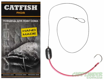 Плавающий поводок ProfMontazh Catfish для ловли сома (1 крючок)