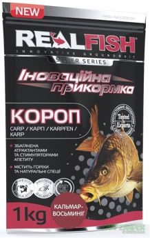Прикормка Real Fish Карп "Кальмар-Осьминог" 1kg