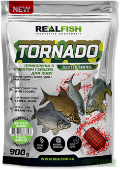 Прикормка Real Fish TORNADO Карась ФЕНХЕЛЬ-ВАНІЛЬ 0.9kg