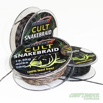 Ледкор без свинца Climax CULT Snake Braid 30lb 10m weed