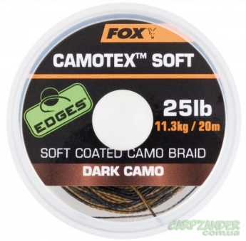 Поводковый материал Fox Camotex Soft Dark Camo 20m