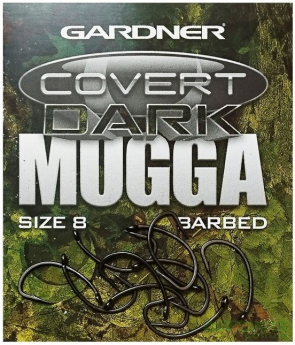 Гачок Gardner Covert Dark Mugga Hooks Barbed №12 10шт