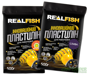 Пластилин Real Fish "КЛУБНИКА" 500g