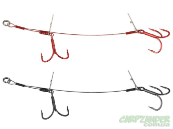 Поводок для оснастки силикона Savage Gear Carbon 49 Double Stinger