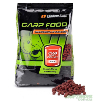 Пеллетс Tandem Baits Carp Food PVA Soft Pellet 8mm 1kg Mega Tutti Frutti