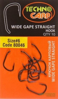 Гачок TehnoCarp Wide Gape Straight