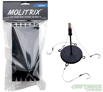 Оснащення Molitrix для товстолоба 55мм донна 80г 3 гачка №4