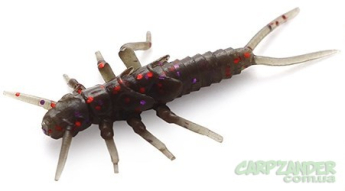 Силикон FishUp Stonefly 0.75" (12шт) #050 - Green Pumpkin Brown Red & Purple