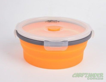 Контейнер Tramp складний силіконовий з кришкою клямкою помаранчевий 800ml