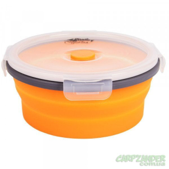 Контейнер Tramp складний силіконовий з кришкою клямкою помаранчевий 550ml
