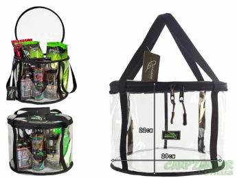 Прозрачная сумка-ведро для прикормки Profmontazh 29x22cm 12L