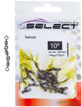 Вертлюг Select YM1023 потрійний size 8 10 шт.