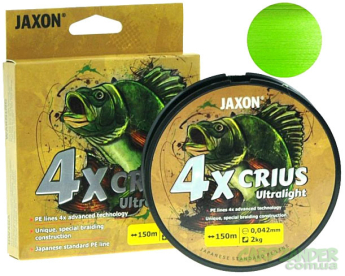 Шнур Jaxon Crius x4 UltraLight Flash 150m Light Green