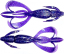 Силікон Keitech Crazy Flapper 4.4" EA#04 Violet 1шт