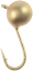 Мормишка вольфрамова Viking Fishing Round 0.3g 3mm Gold (1шт)