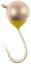 Мормышка вольфрамовая Viking Fishing Round+drop 0.65g 4mm Gold (1шт)