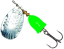 Блешня оберталка Kinetic Gekko 5g Silver/Green