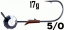 Джиг-головка з фіксатором Fanatik "Заноза" 5/0 17g 2шт