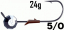 Джиг-головка з фіксатором Fanatik "Заноза" 5/0 24g 2шт