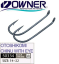 Крючок Owner 50334 Otoshikomi Chinu With Eye №20 Black Chrome 15шт