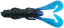 Силикон Gambler Burner Craw 4" Black Blue Glitter Blue Tail 1шт