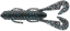 Силикон Gambler Burner Craw 4" Black Blue Mirror 1шт
